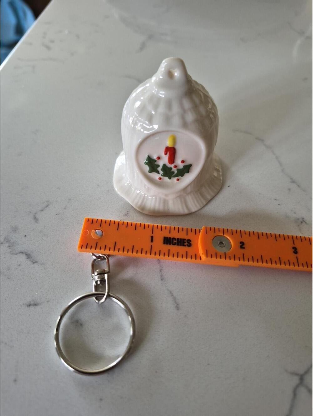 Belleek 1991 Christmas Bell Ornament Brown Mark